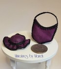 Handcrafted Miniature Hat Bag And Shoes Set  1 12 Scale Lot