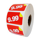  9 99 Pricing Labels 1 5 x1  Red Price Sale Adhesive Stickers Of 1000