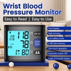 Wrist Blood Pressure Monitor  Automatic Bp Cuff With Backlit Display  2x90 Me   