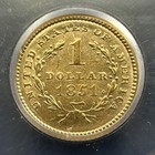 1851 Liberty Gold Dollar Coin - Icg Au Quality - Low Survival Vintage Pre33 Gold