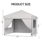 10 x10  Pop Up Canopy Tent Adjustable W  4 Removable Walls Waterproof Outdoor