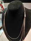 Native American Sterling Silver 5 Strands Necklace