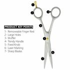 Hair Cutting Scissors Hair Care   Styling Barber Salon Shears Razor Sharp New