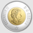 2017  2 Dance Of The Spirits Glow In The Dark Colour Coin Canada Toonie 150th Bu