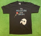 Vintage 90s The Phantom Of The Opera T Shirt Mens Large Single Stitch Black Vtg