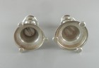 Pair Miniature Candlesticks Sterling Silver Mexico Dollhouse 1 5 8 
