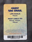 Spongebob Squarepants Arcade Coin Pusher Card Gary The Snail Rare Dave   Busters