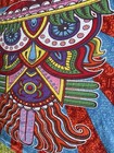 Hungry Eyes Tapestry-wallhanging-88 X 58 Colorful Boho Vibe