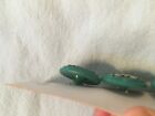 Buttons By Schwanda Original Card Teal Turquoise Flower 3 Glass Buttons Vintage