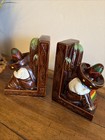 Vintage Pair Of Sleeping Mexican In Sombrero Tilso Art Pottery Bookends
