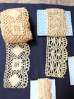 Vintage Lace crochet Bobbin And Filet Lace Trim