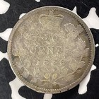 1886 Canada 10 Cents Lot t4839 Silver  Large  6 