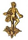 Antique Ormolu Bronze Furniture Decoration Pediment - Putti   Cherub 4600a