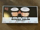 Rollingstone Bongo Drums Set Natural Wood Metal 2-piece