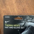 Nike Dri-fit Thermal Running Hat And Glove Set Black anthracite Size S m  L xl 