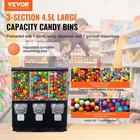 Vevor Gumball Machine With Stand Vending Coin Bank Vintage Candy Dispenser Black