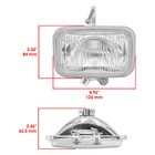 Caltric Headlight For Honda Fourtrax 300 Trx300fw 4x4 1990-2000 W bulb