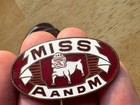Mississippi A m Badge   Token Vintage Enameled Full Bull Dog