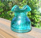 Nice Aqua Cd 252 Hemingray Cable Style Glass Insulator  p 