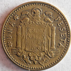 1947  54  Spain Peseta - Excellent Coin - Free Ship - Bin  751