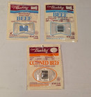 1980s Carl Buddig Original Beef   Corned Beef Packets  Three Whole