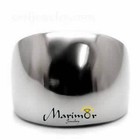 High Polished Stainless Steel Classic Tapered Band Fashion Ring Women Size 5-10