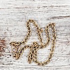 Antique Hefty Gold Filled Watch Chain Link Necklace 16 5  Retro
