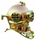 Vintage Copper Antique Diving Divers Helmet   Scuba Morse Us Navy Mark V Helmet
