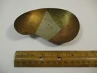 Vintage Mcm Mexico Mixed Married Metals Brass Copper Dish Kidney Shape E Cabello