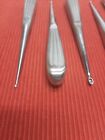 Set Of 9 Codman Aesculap Jarit V mueller Bone Cup Curettes Spinal Orthopedics
