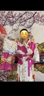 Women   s Multicolor Floral Print Kimono Robe With Sash  One Size  Polyester