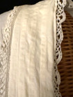 Antique Victorian Sleep Bonnet  Nightcap  White Lace Crochet Trim  Must See 