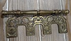 Antique Victorian Cast Brass Piano Guard Plate Decorative Architectural Salvage 