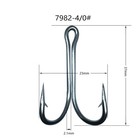 10pcs 7982 Stainless Steel Strong Double Hooks Fishing Hooks Saltwater 4 0-10 0