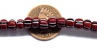 100 F i Style Redwood Stripe African Trade Beads 1600 s Style T419dk Bin Q