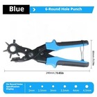 Leather Hole Punch Heavy Duty Hand Pliers Belt Holes 6 Sized Puncher Tool Us