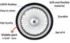 Motorcycle Tire Trim Portawalls White Wall Tire Insert 18  Rims Sidewall Set 