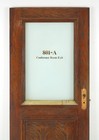 Half Lite One Panel Oak Passage Door 88 25 X 39 875 In 