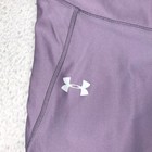 Under Armour Heatgear Compression Leggings Womens L Purple Cropped New Nwt