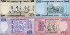 Rwanda 500 1000-5000 Francs Amafaranga 2014 2019 P 39 40 41 42 Unc Set 4 Pcs