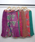Women Casual Printed Wide Leg Loose Kantha Pant Elastic Waist Wholesale Mix Lot