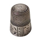 Antique Thimble Sterling Silver Simons Bros   Co 1800s