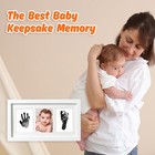 Baby Hand And Footprint Kit inkless Baby Handprint Kit With 2 Safe Clean-touc   