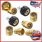 9pc Pressure Washer Adapter Set Quick Disconnect Kit M22 Swivel To 3 8   Connect