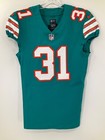  31 Michael Thomas Miami Dolphins Game Used Nike Throwback Jersey Sz-40 Yr-2017