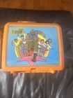 Vintage Mr T Orange Plastic Lunch Box With Thermos Aladdin Rare Htf 1983 1984