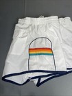 Vintage 1970s 80s Men   s Swim Trunks White Four Bros 37w 2    Inseam