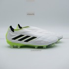 Adidas Men s Copa Pure  Plus Fg Slip-on Leather Soccer Cleats Hq8955 White black