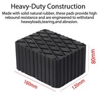 4x Solid Rubber Auto Lift Block Spacer Pad Heavy-duty For Automobile Lifts jacks