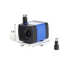 2 Pack 50 Gph Submersible Water Pumps Aquarium Fountain Hydroponics Adjustable